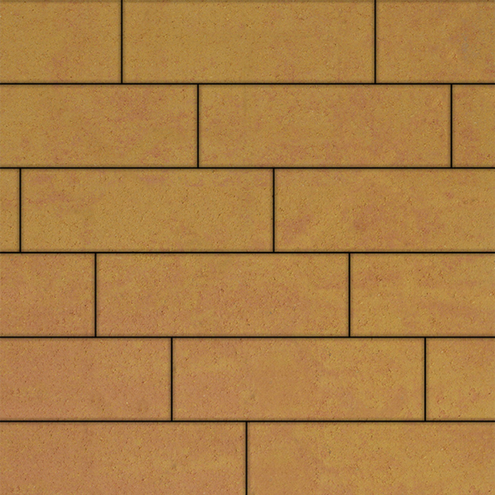 Тротуарная плитка ПРЯМОУГОЛЬНИК 750х250 мм - Листопад гладкий Сахара