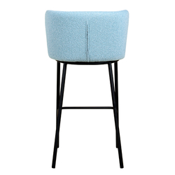 Стул барный Bergenson Bjorn Foggy букле голубая пудра