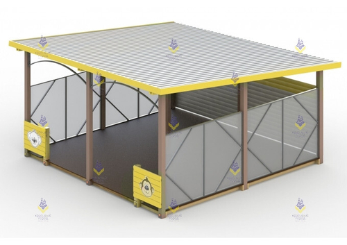 Теневой навес «Джунгли» жёлтый