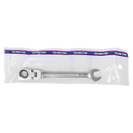 KING TONY (373010M) Ключ трещоточный комбинированный с шарниром 10 мм