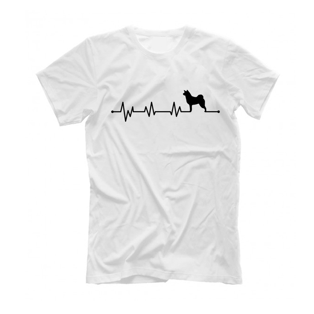 Футболка "Акита - сердечный ритм"
