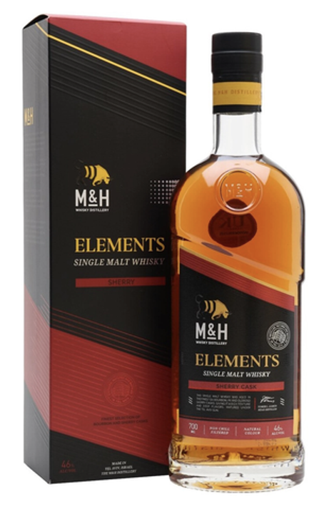 Виски M&H Elements Sherry, 0.7 л.
