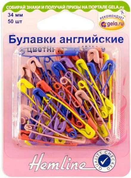 Булавки английские в наборе, 50 шт (10013160/170320/0139104/1_Китай)