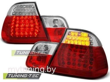 Задние фонари Bmw 3 E46 red white led
