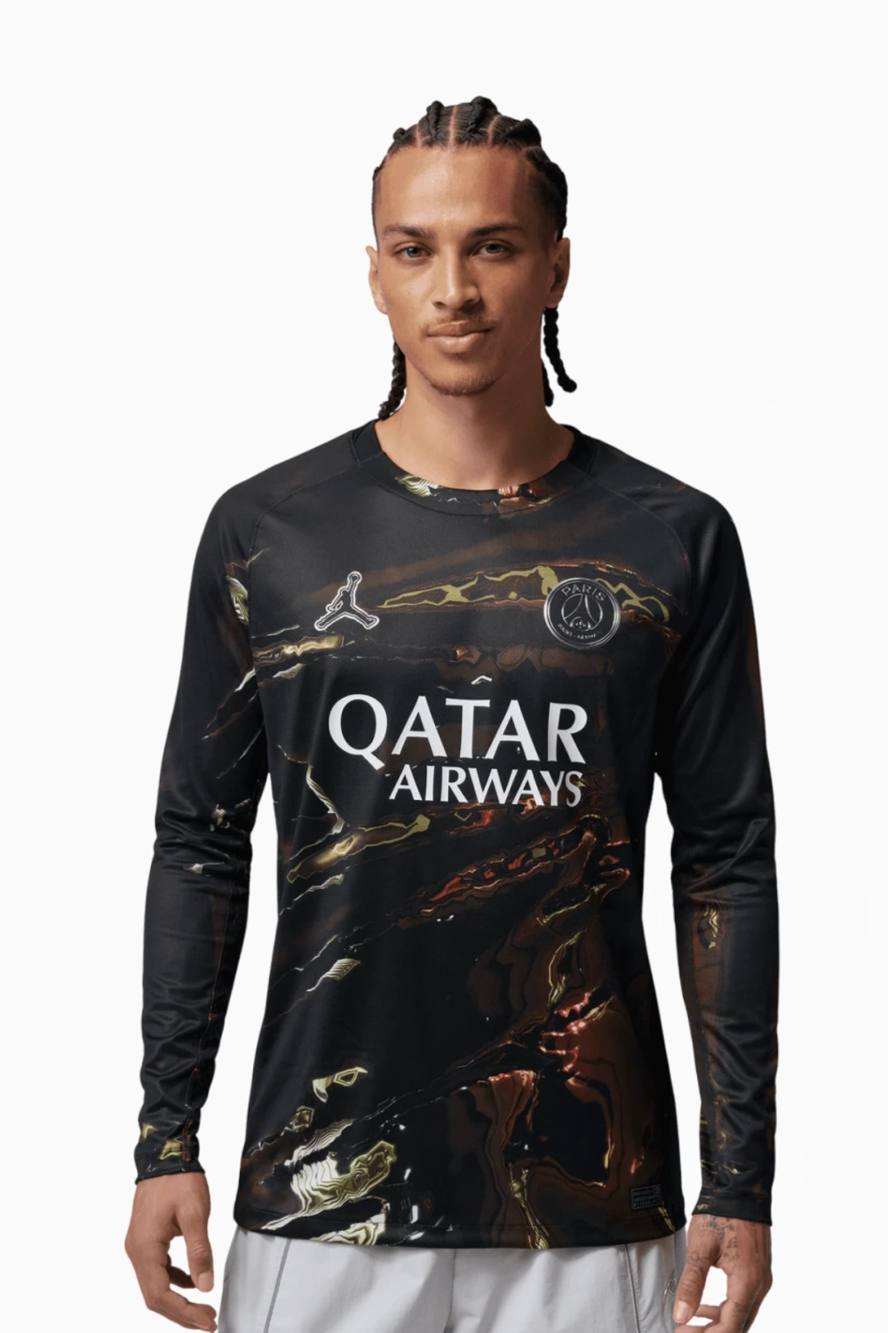 Футболка с длинными рукавами Nike PSG x Jordan 25/26 Night Edition Stadium - черный