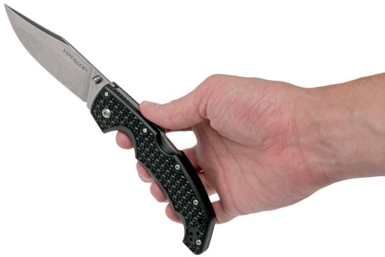 Складной нож Cold Steel 29AC Voyager Large Clip Point c клинком из стали AUS-10A, рукоять Grivory (Griv-Ex)