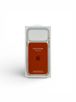 Clear case ORANGE с КНОПКОЙ и анимацией для iPhone 17 Pro