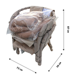 Набор мебели Garden Story Багамы (диван+2кресла+стол (2 уп.), каркас медовый, подушки бежевые)