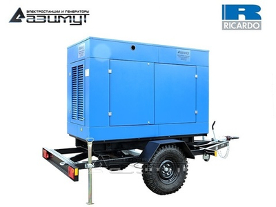 Дизельный генератор Азимут ЭД-50-Т400-1РПМ19 Ricardo на шасси в капоте