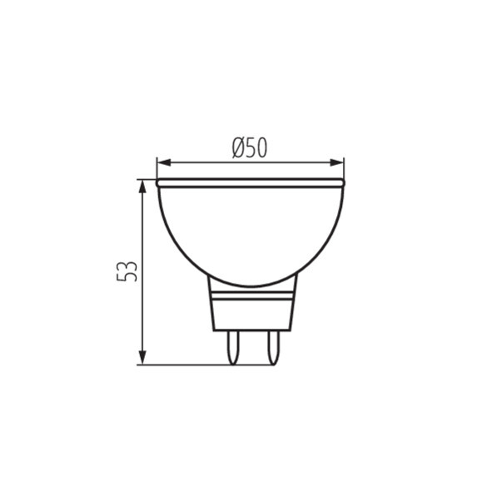 Светодиодная лампа Jcdr KANLUX TOMI LED 5W JCDR CW 6500К