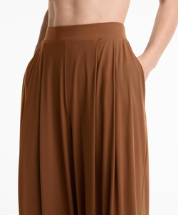 OYSHO Брюки широкого кроя Light Touch, коричневый