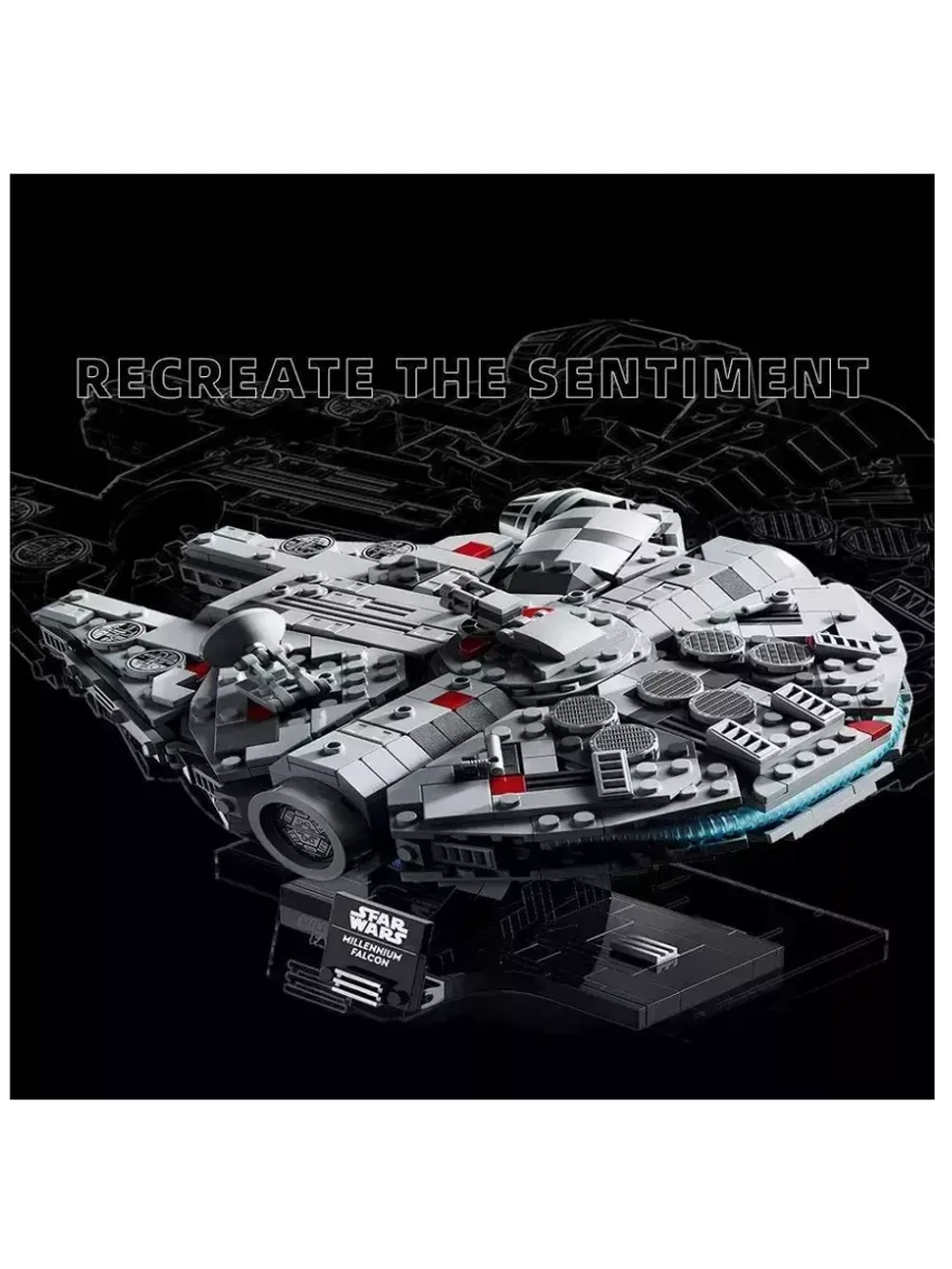 Конструктор Star Wars Сокол Тысячелетия 921 деталь