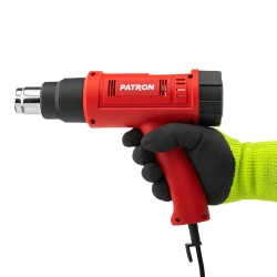 Фен промышленный электрический с насадками 2000Вт PATRON P-HG65-2000LCD
