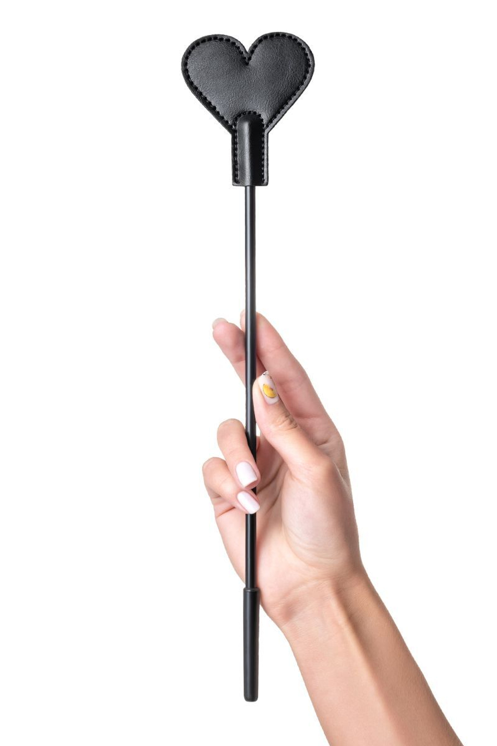 Черный стек со шлепком в форме сердца Anonymo - 35 см. (Цвет: черный)