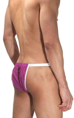 Мужские трусы-танга на двойных резиночках (Размер: S-M) (Цвет: лиловый)