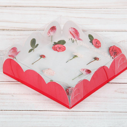 Коробка для конд-х изд с крышкой "Жизнь прекрасна" 10,5*10,5*3 см