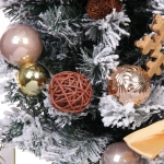 Елка декоративная «Сказка» 60 см, ПВХ с белым напылением (68 веток), Шампань