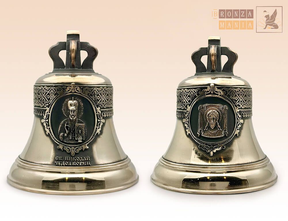 колокол Николай Чудотворец - высота 130 мм.
