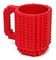 OliaDesign 1 X Build-On Brick Mug Red 12 Oz Coffee Mug