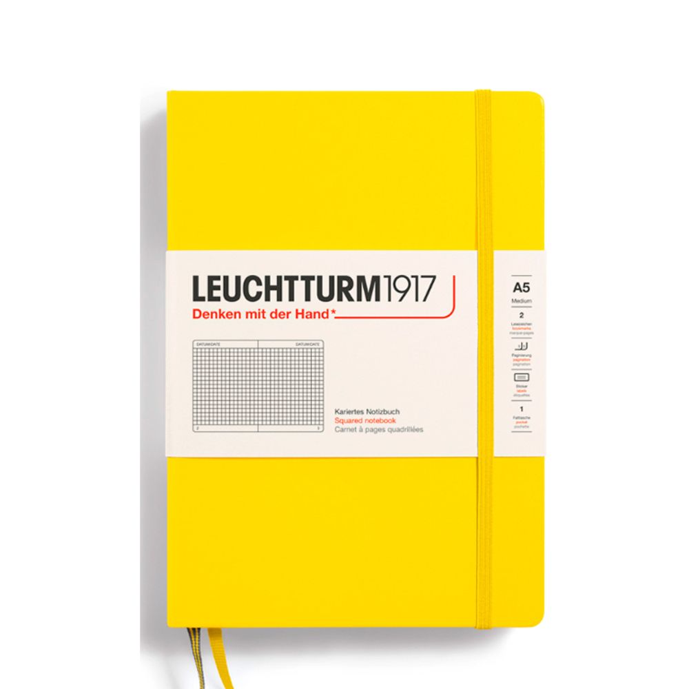Блокнот Leuchtturm1917 Classic A5 в клетку с твердой обложкой (344799)