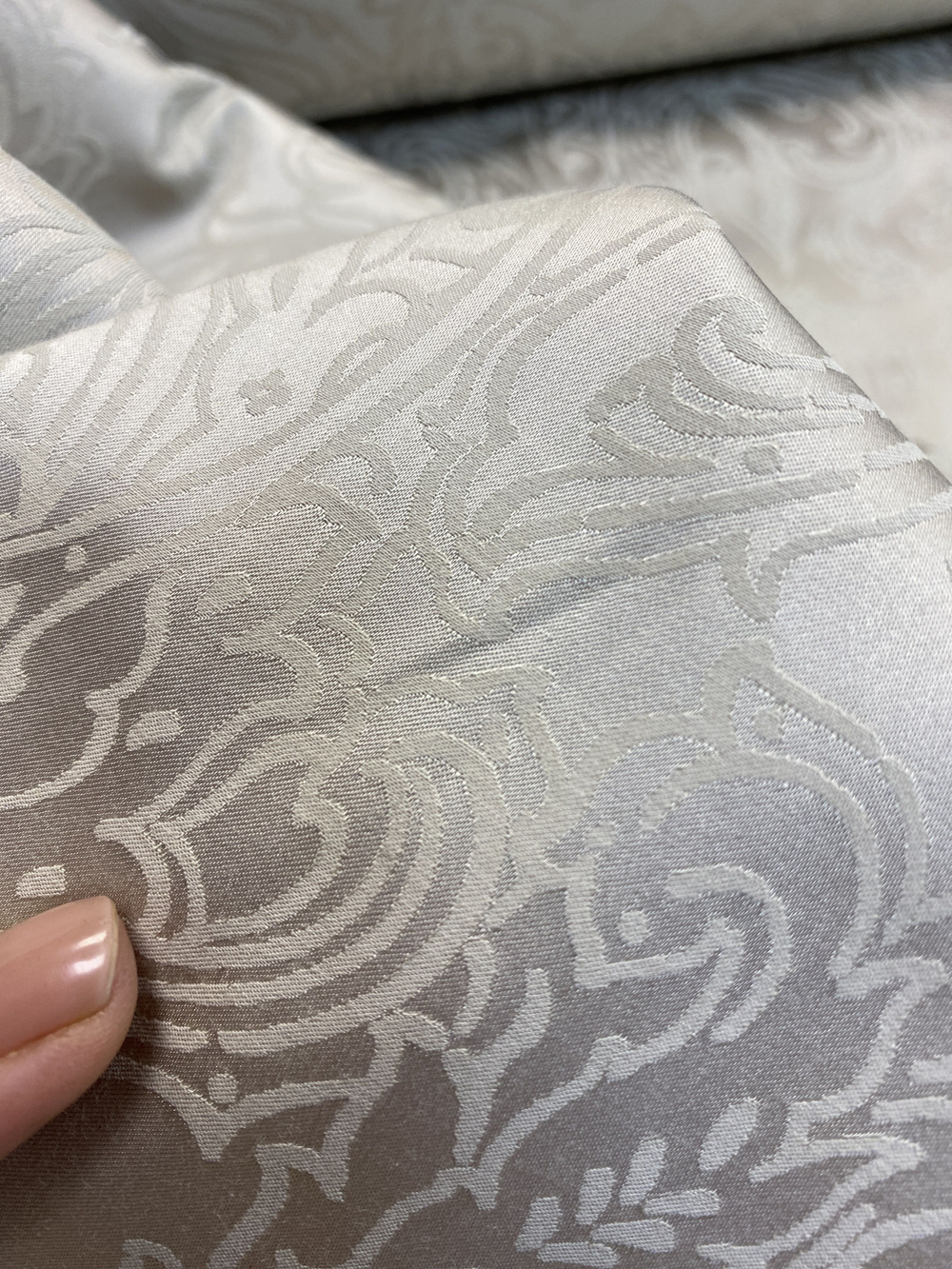 Ткань хлопок жаккард 100% (Италия) ш-130см отрез 0,8м