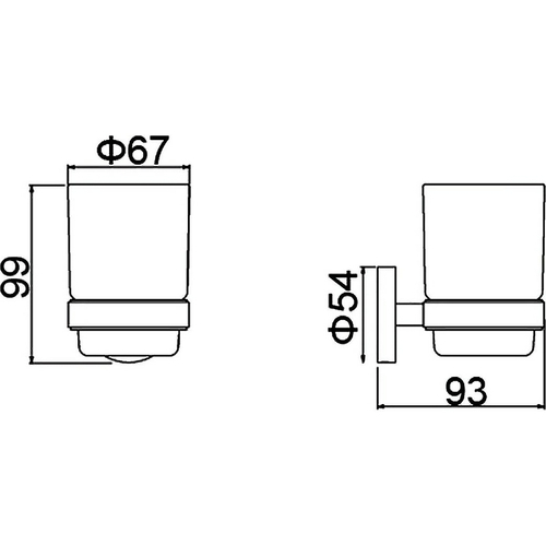 Стакан для зубных щеток Timo Saona 13031/17 Золото матовое