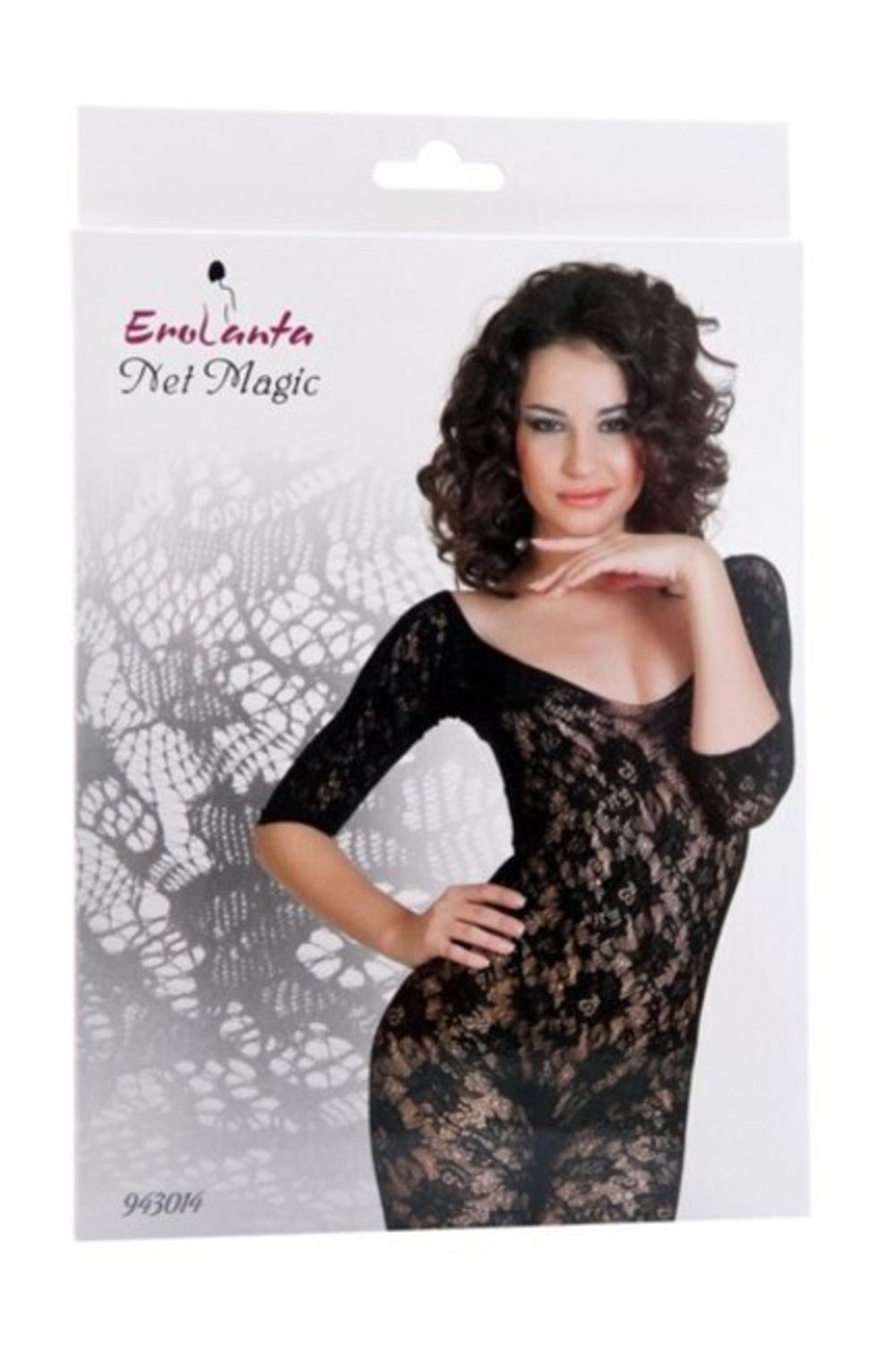 Черный комбинезон в сеточку SL (42-46) (Цвет: черный)