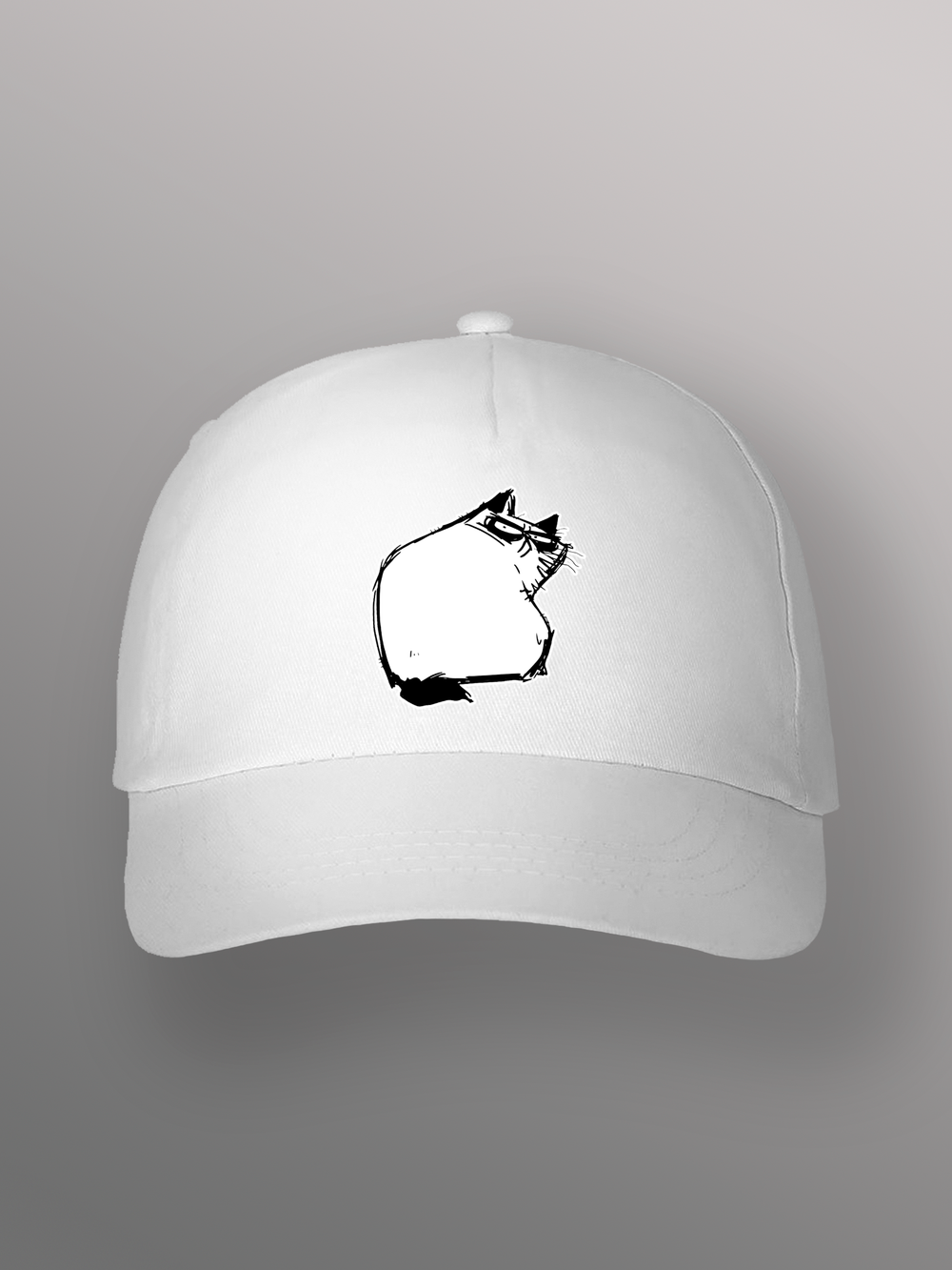 Бейсболка Недовольный котик