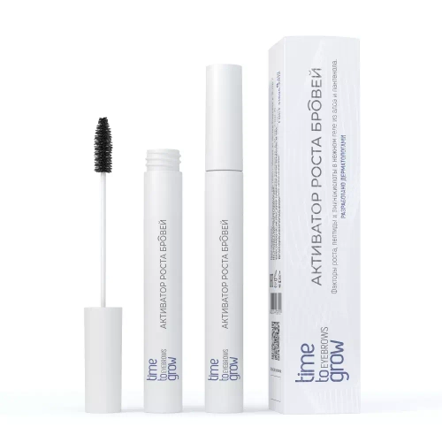 TIME TO GROW АКТИВАТОР РОСТА БРОВЕЙ Современные пептиды и факторы роста для восстановления и сохранения густоты бровей