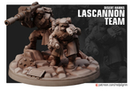 Astra Militarum Tallarn Desert Raiders Талларнский расчёт тяжелого лазера миниатюра для AOS,Waha, Настольная игра, НРИ, Варгейм, РПГ