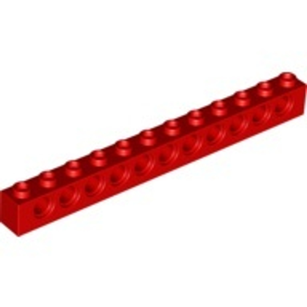 Lego Кирпич 1x12 с отверстиями (красный) 3895 / 389521