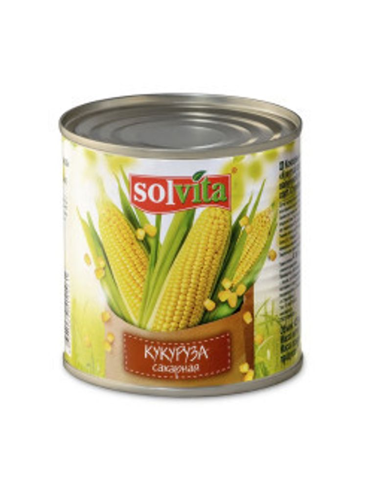 Кукуруза Solvita  ж/б  340 г