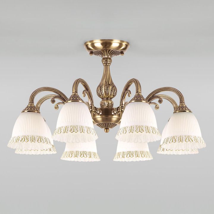 Потолочная люстра Eurosvet Campina 60107/8 античная бронза