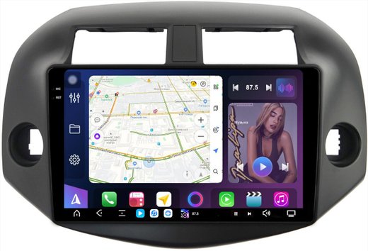 Магнитола для Toyota RAV4 30 2005-2012, Vanguard - FarCar XXL018M монитор 10.36" 2K QLED на Android 13, TS20, 8+256Гб, CarPlay, 4G SIM-слот