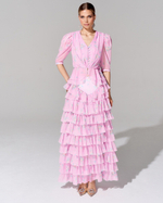 Юбка длины макси из премиального шифона