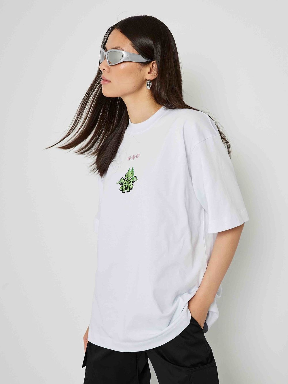 Футболка Toccotwo Tetris dragon silkscreen белая