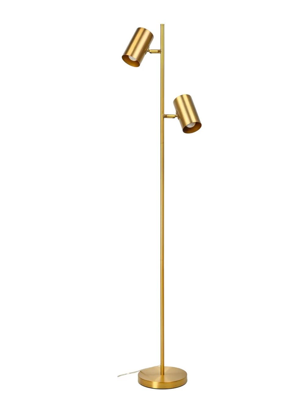 Торшер напольный современный с двумя плафонами