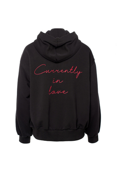 «Zip hoodie in love» Худи на молнии с вышивкой.