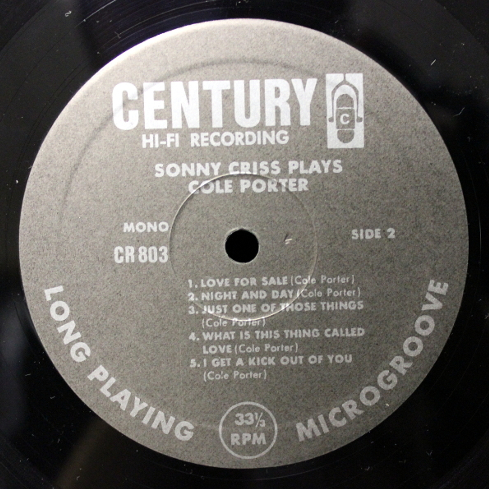 Sonny Criss / Sonny Criss Plays Cole Porter (LP)