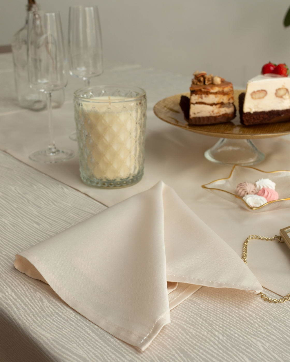 Набор салфеток 4шт 40х40 Sofi De MarkO Серенити кремовый