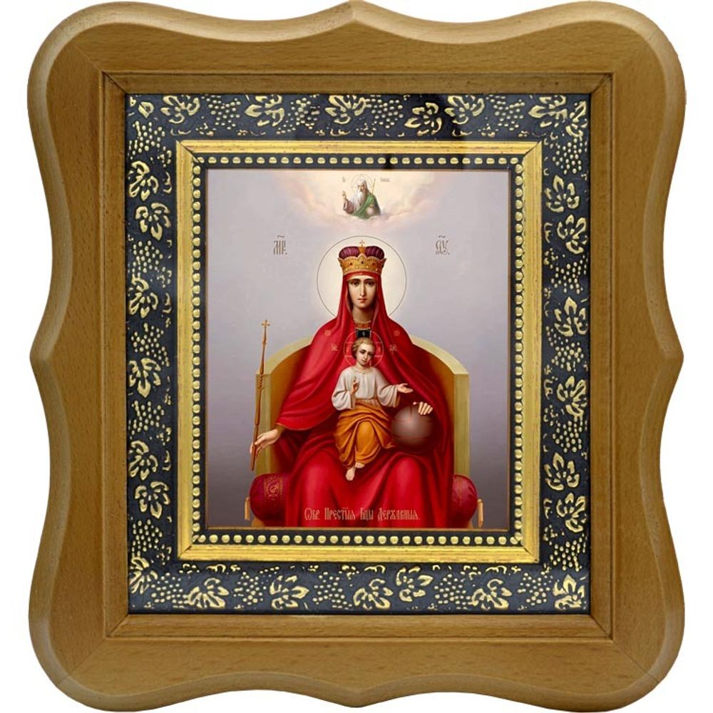 Державная икона Божьей Матери на холсте.
