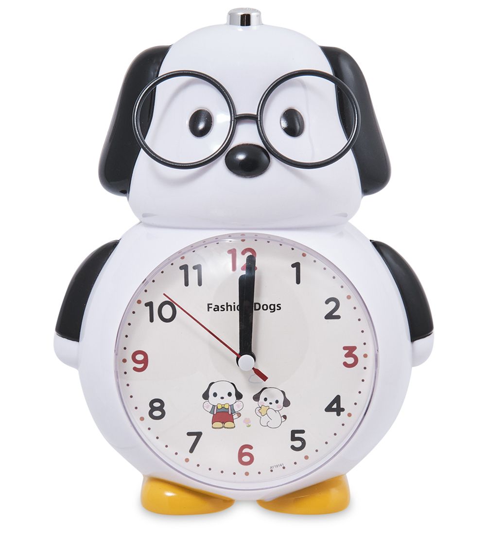 GAEM Art CL-76/4 Будильник «Собачка» черно-белый