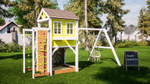Детский домик с качелями "Прованс - спорт"
