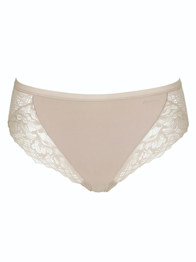 Трусики-слип со средней линией талии Charlize (Размер: S) (Цвет: телесный)