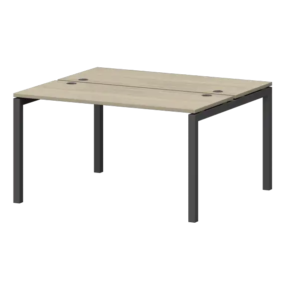 Бенч двойной на металлокаркасе СМС2-П-12К.120.Пр50  1200x1236x750 Смарт