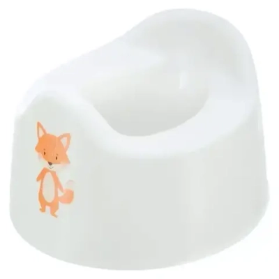 Горшок детский с декором 275х170 мм (белый)