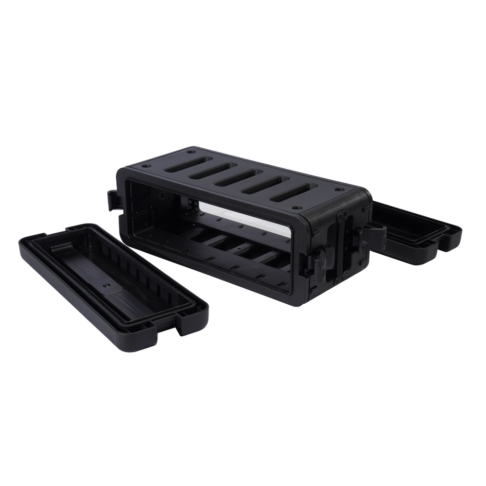 Ударопрочный пластиковый Рэковый кейс 3 юнита KZCASE@RACK3US