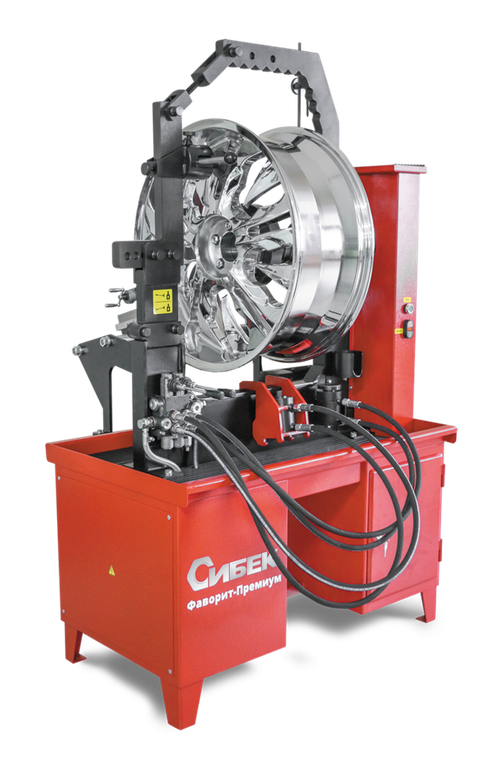 Дископравный стенд для литых дисков "Фаворит-Премиум" c токарным модулем