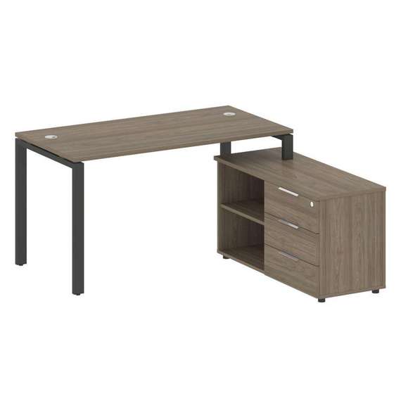 Метал Систем Рабочая станция с тумбой на П-образном м/к БП.РС-СТС-2.3 (R)