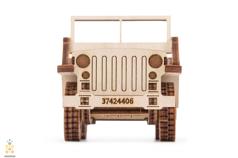 Джип 4х4 от Wood Trick - Деревянный конструктор, сборная модель, 3D пазл